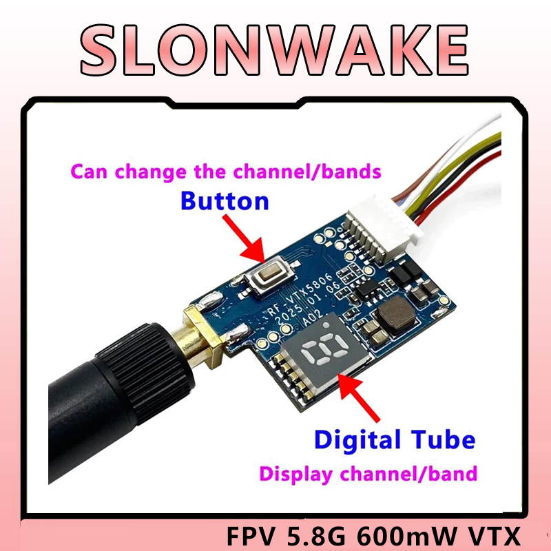 SLONWAKE 5.8G TS5823 PRO Mini  - огляд і ціна Drone Racing Vtx